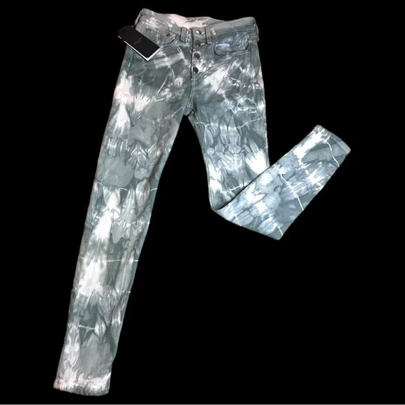 🎉HP!🎉 Orig. NWT White High Rise Ankle Skinny now in Sage design. Size 26 - Picture 5 of 12